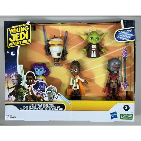 Hasbro Other - StarWars YOUNG JEDI Hasbro Special YODA Figurine Jedi Showdown Figure 5 Pack NEW